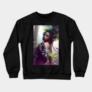 Abstract Rastafari Princess Crewneck Sweatshirt